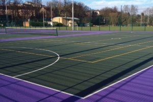 netball and tennis court MUGA Royal Holloway university of London