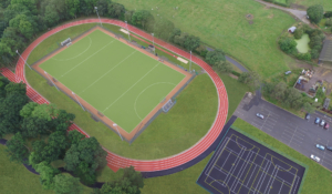 Ratcliffe College running track supplier