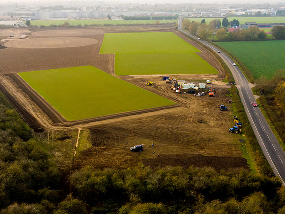 Horspath Natural Turf Pitch Installation