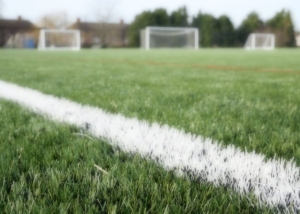 3g artificial turf pitch at John Madejski Academy built by S&C Slatter