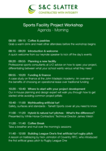 Sports Facility Workshop Agenda