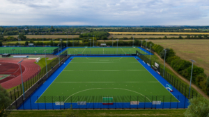 Sand dressed artificial turf hockey pitch Cambridge University
