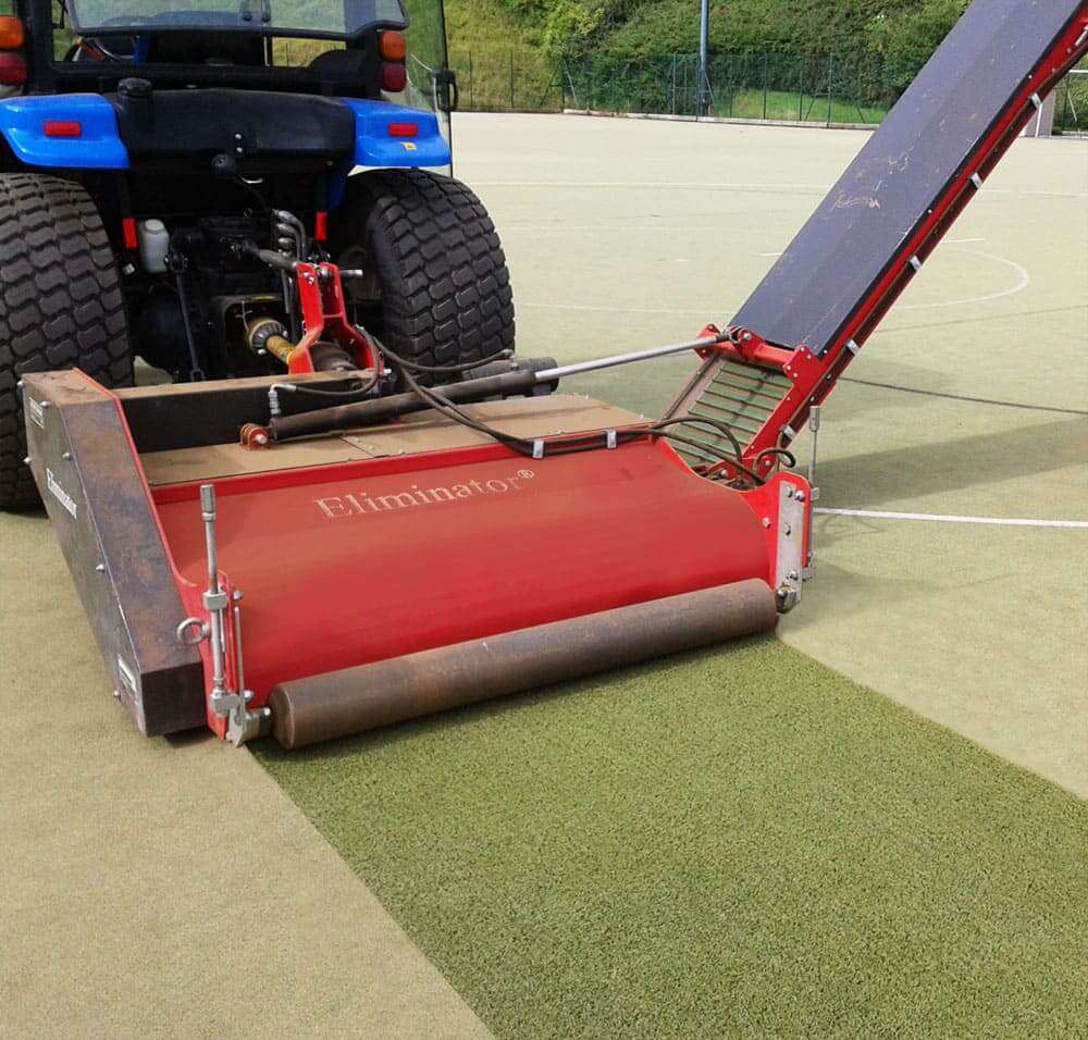 Eliminator for infill management on artificial turf pitch