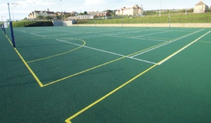 Line painting for sports court
