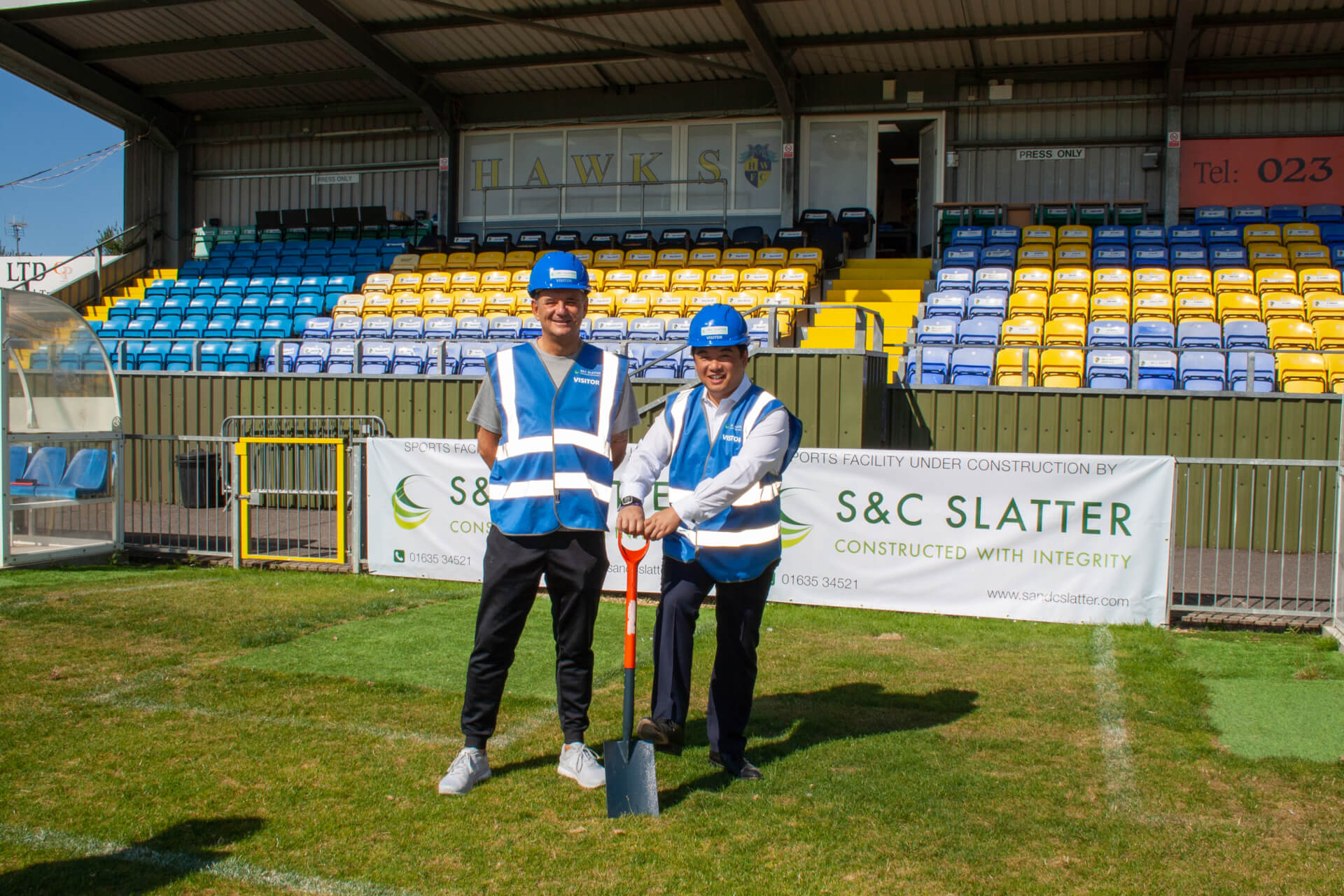 Havant and Waterlooville FC 3G stadia pitch conversion groundbreaking