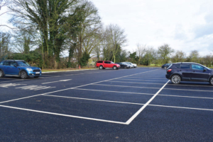 Kingshott car park and road construction by S&C Slatter