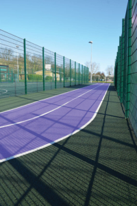 Royal Holloway University of London running track constructed by S&C Slatter