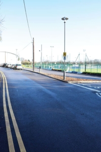 Royal Holloway University of London road constructed by S&C Slatter