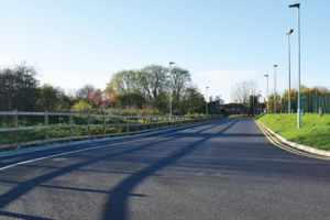 Access road construction at Elmbridge Xcel Sports Hub by S&C Slatter