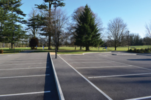 car park and pathway construction Farleigh School