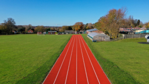 athletics and sprint track construction Castle School by S&C Slatter