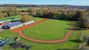 athletics and sprint track construction Castle School by S&C Slatter