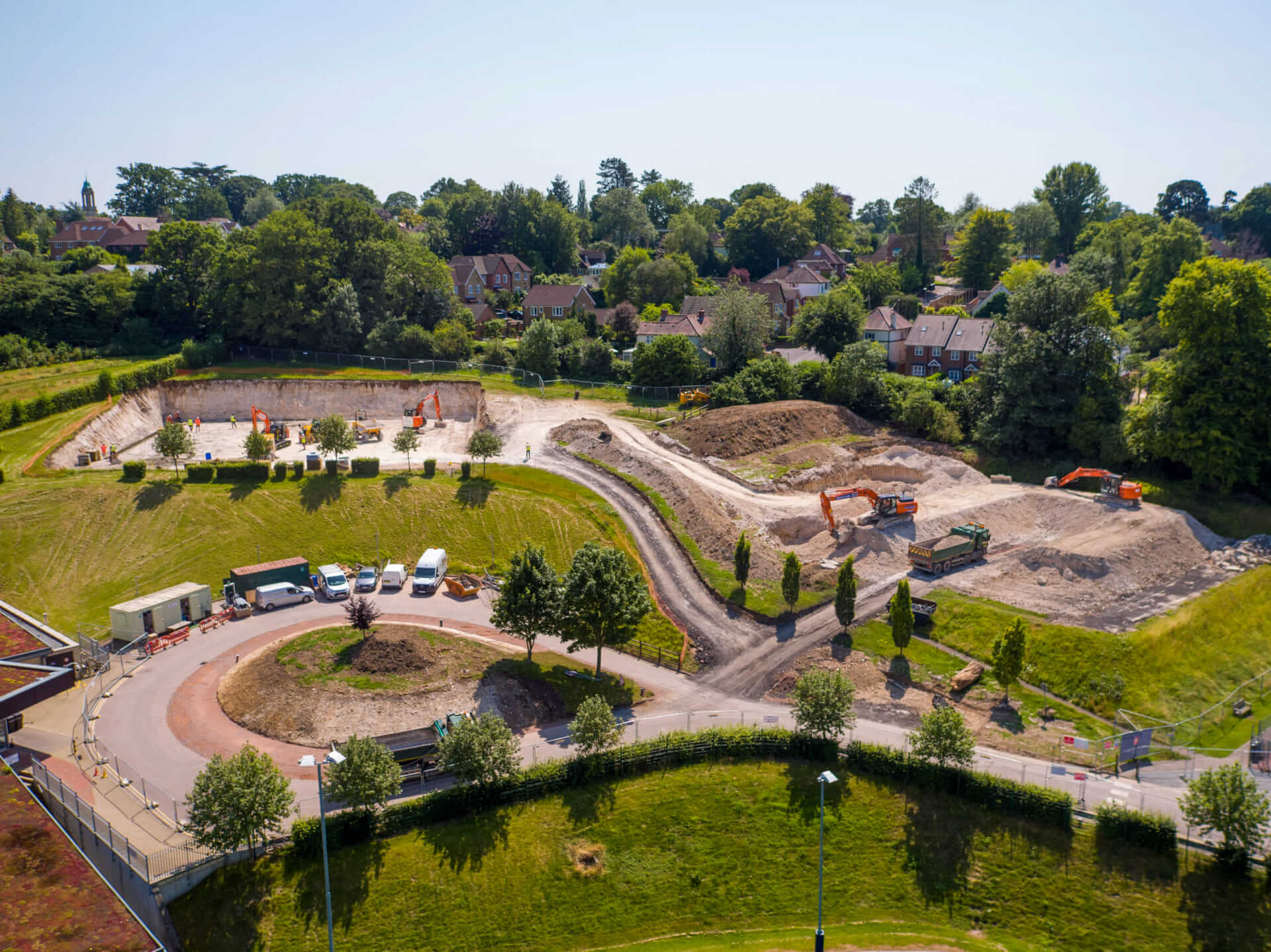 Berkhamsted excavation and retaining wall construction S&C Slatter