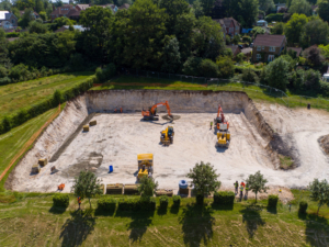 Berkhamsted excavation and retaining wall construction S&C Slatter