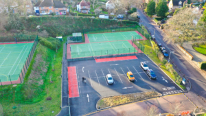 Berkhamsted School netball and tennis court construction and traffic improvements by S&C Slatter