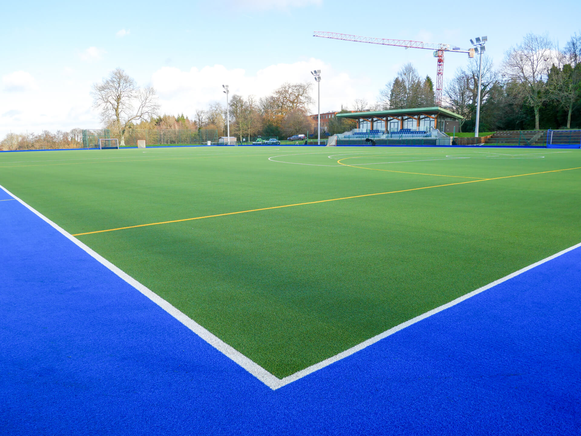 Benenden sand dressed hockey pitch deep clean after by S&C Slatter