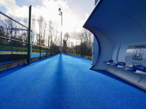 Benenden Hockey Pitch after deep clean by S&C Slatter