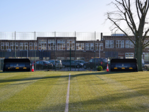 Hampton School 3G Pitch Deep Clean after by S&C Slatter Maintain