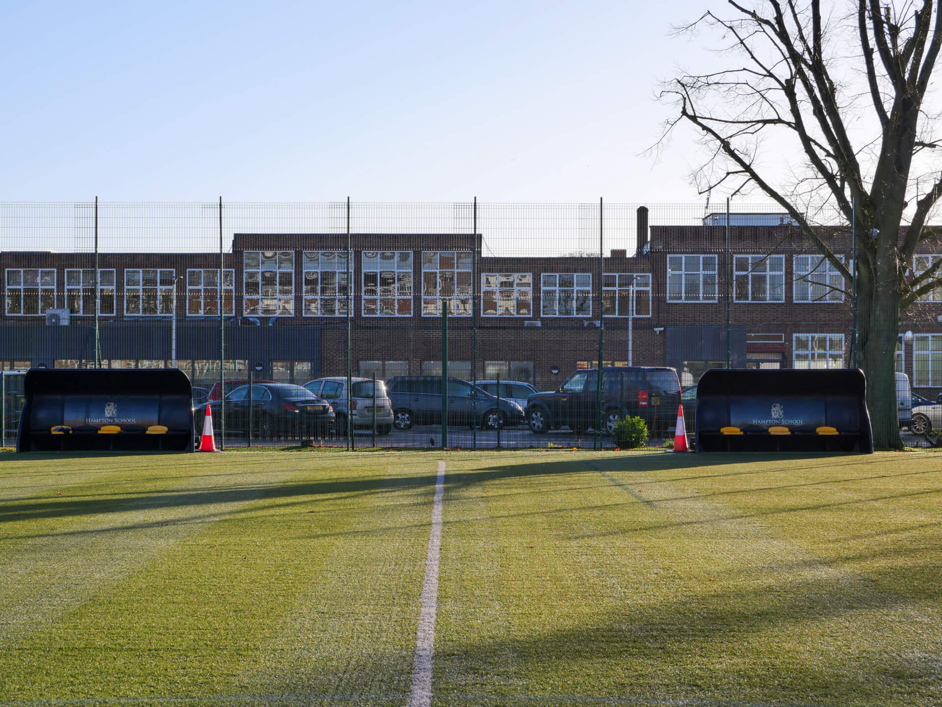 Hampton School 3G Pitch Deep Clean after by S&C Slatter Maintain