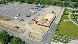 Sports hub construction at Winnersh business park
