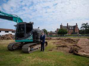Stafford Grammar artificial turf MUGA construction begins