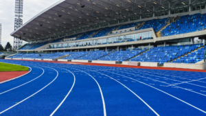 Alexander Stadium athletics track constructed by S&C Slatter