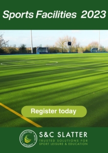 Sports Facilities 2023 Advert with pitch and information